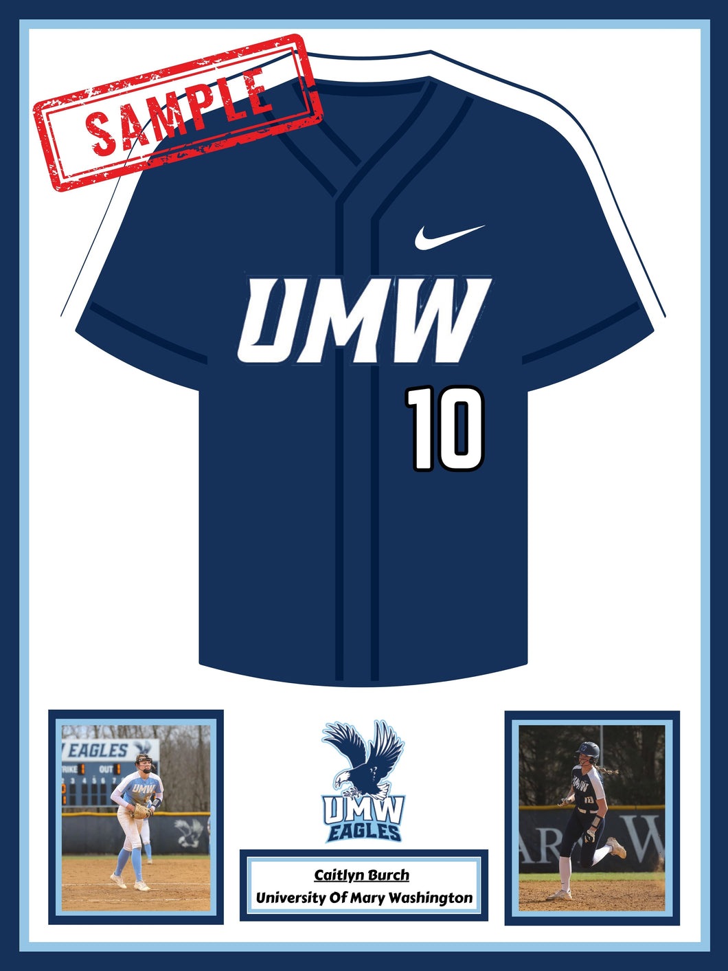6 Frames 20x30 UMW Softball Senior Team