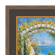 Load image into Gallery viewer, Wide Black Antique Gold Picture Frame 