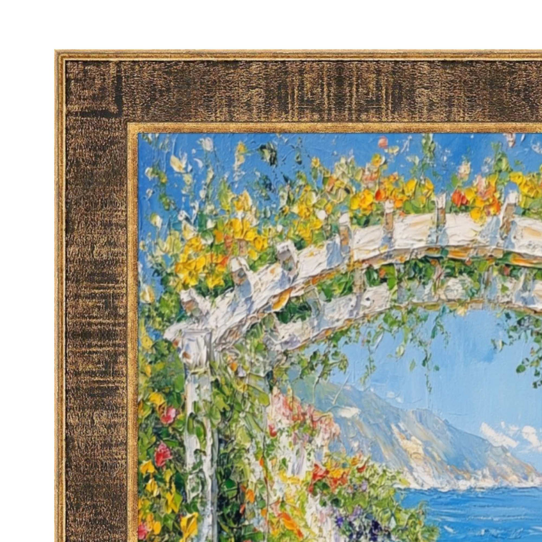 11x14 Frame Farmhouse Rustic Wood Black Gold Picture Frame