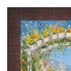 11x14 Frame Wood Grain Mahogany Ven Slope Picture Frame