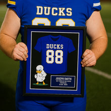 Load image into Gallery viewer, Football Jersey Frame High School Senior Night
