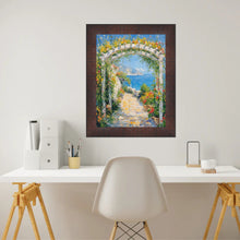 Load image into Gallery viewer, 11x14 Frame Wood Grain Mahogany Ven Slope Picture Frame