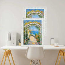Load image into Gallery viewer, 10x12 Frame Glossy Ornate Wedding White Picture Frame