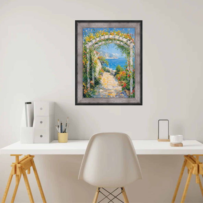 11x14 Frame Custom Frame Raiders Silver/Black Gunmetal Picture Frame