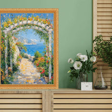 Load image into Gallery viewer, Slim Classic Florar Beaded Gold Picture Frame 