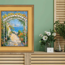 Load image into Gallery viewer, Wide Gold Leaf Flat Panel Picture Frame 