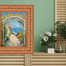 Load image into Gallery viewer, Ornate Wide Antique Gold Picture Frame 