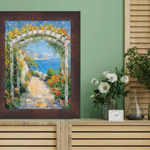 Load image into Gallery viewer, 11x14 Frame Wood Grain Mahogany Ven Slope Picture Frame