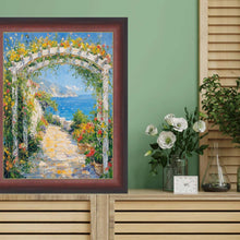Load image into Gallery viewer, 11x14 Frame Diploma Mahogany With Gold Line Picture Frame