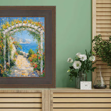 Load image into Gallery viewer, 11x14 Frame Wide Gold Black Flat Panel Picture Frame