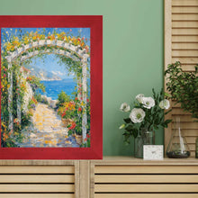 Load image into Gallery viewer, 16x20 Frame Modern Red Burl Wood Flat Picture Frame