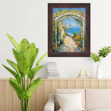 Load image into Gallery viewer, 11x14 Frame Wood Grain Mahogany Ven Slope Picture Frame