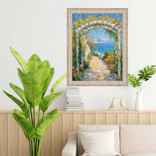 Load image into Gallery viewer, White Wash Alabaster Bead Picture Frame 