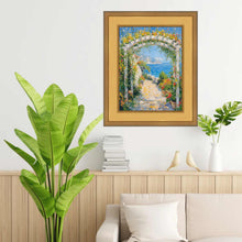 Load image into Gallery viewer, Wide Gold Leaf Flat Panel Picture Frame 