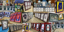 Load image into Gallery viewer, Group of framed jersey prints in multiple sports