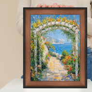 Vintage Brushed Rust Copper Black Picture Frame 