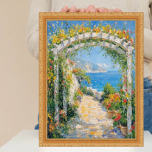 Load image into Gallery viewer, Slim Classic Florar Beaded Gold Picture Frame 