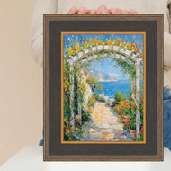 16x20 Frame Wide Black Antique Gold Picture Frame