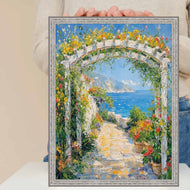 Slim Modern Bright Chrome Silver Pebbled Texture Picture Frame 