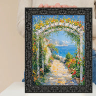 16x20 Frame Piano Black Glossy Ornate Picture Frame