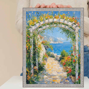 16x20 Frame Slim Bright Chrome Silver Pebbled Texture Picture Frame