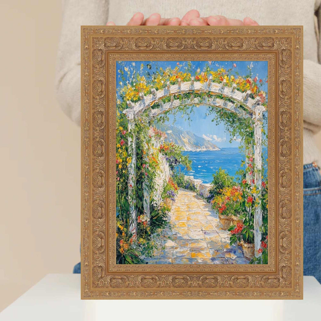 Wide Sistine Chapel Gold Italian Picture Frame