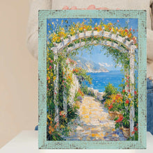 Load image into Gallery viewer, 11x14 Frame Slim Teal Seaspray Chabi Chic Farmhouse Rustic Picture Frame