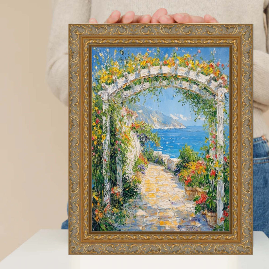 Victorian Antique Gold Orante Picture Frame 