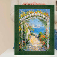 16x20 Frame Green Burl Wood Flat Picture Frame