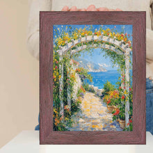 Load image into Gallery viewer, Drift Barnwood Hibiscus Rustic Picture Frame 