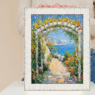 16x20 Frame White Birch Wood Scoop Picture Frame