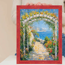 Load image into Gallery viewer, 16x20 Frame Slim Teal Seaspray Chabi Chic Farmhouse Rustic Picture Frame