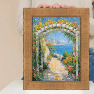 Wide Antique Gold Copper Bronze Picture Frame