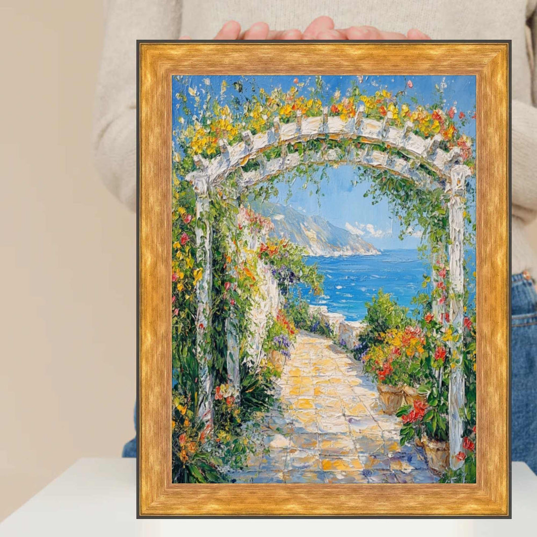 Contemporary Modern Slope Gold Metal Picture Frame 