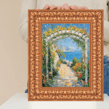 Load image into Gallery viewer, Ornate Wide Antique Gold Picture Frame 