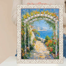 Load image into Gallery viewer, Vintage Ornate White Wash Picture Frame