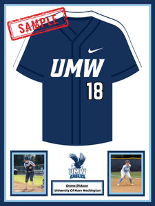 6 Frames 20x30 UMW Softball Senior Team