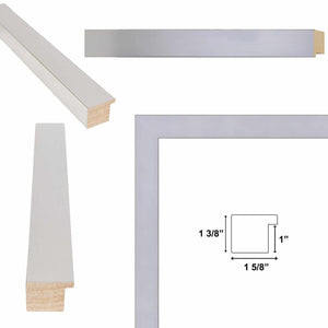 16x20 Frame Modern Contemporary Stainless Steel Iron Picture Frame
