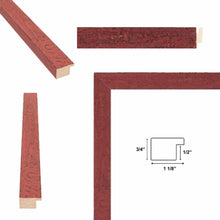 Load image into Gallery viewer, Slim Red Chabi Chic Farmhouse Barnwood Rustic Picture Frame 