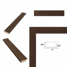 Load image into Gallery viewer, Rust Brown Grain Barnwood Picture Frame 
