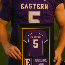 Load image into Gallery viewer, Football Jersey Frame High School Senior Night