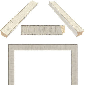 16x20 Frame White Birch Wood Scoop Picture Frame