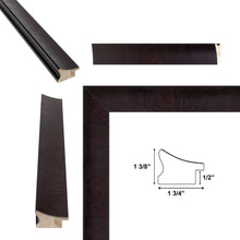 Load image into Gallery viewer, 11x14 Frame Wood Grain Mahogany Ven Slope Picture Frame