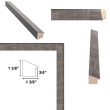 Load image into Gallery viewer, Gunmetal Slope Silver Pewter Picture Frame 