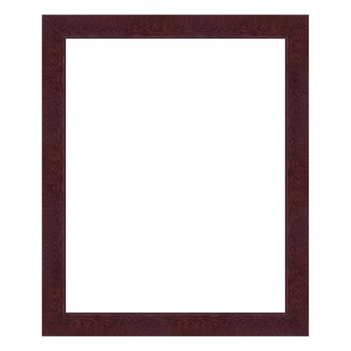 Mahogany Wood Picture Frame - Flat Modern Framing