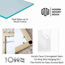 Load image into Gallery viewer, Natural Maple Wood Flat Picture Frame 