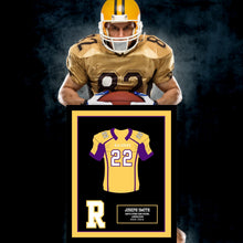 Load image into Gallery viewer, Football Jersey Frame High School Senior Night