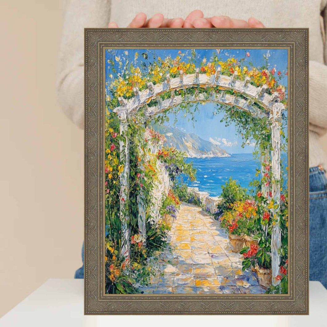 Aged Silver Ornate Shadow Box Picture Frame Home Office