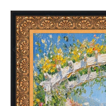 Load image into Gallery viewer, 16x20 Frame Antique Floral Gold With Black Lip Picture Frame