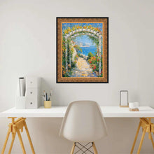 Load image into Gallery viewer, 16x20 Frame Antique Floral Gold With Black Lip Picture Frame